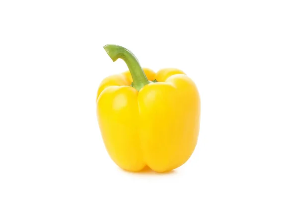 Yellow Bell Pepper Isolated White Background — Stock Photo, Image