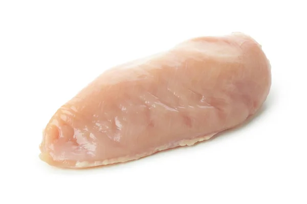 Surowy Filet Kurczaka Izolowany Białym Tle — Zdjęcie stockowe