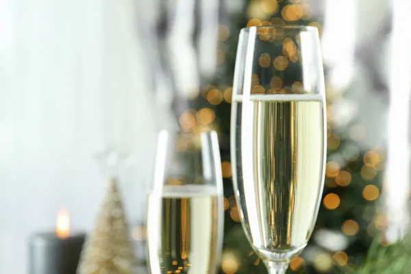 Begreppet Nyårsfirande Med Champagne — Stockfoto
