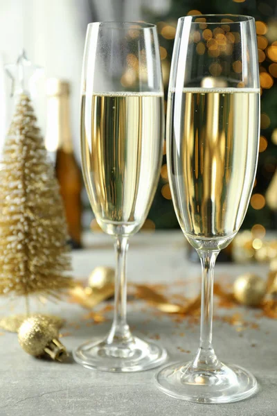 Begreppet Nyårsfirande Med Champagne — Stockfoto