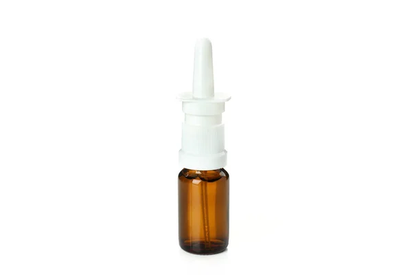 Blank Bottle Nasal Spray Isolated White Background — Stock Photo, Image