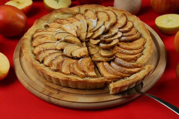 배경에 파이가 맛있는 음식에 — 스톡 사진