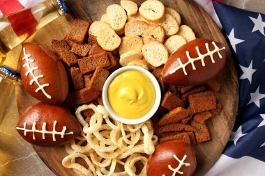 Super Bowl atıştırmalıkları kavramı