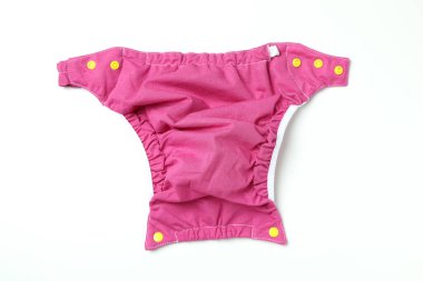 Beyaz arka planda yeniden kullanılabilir bez, kapat