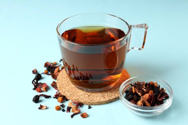 Çay ile sıcak içecek kavramı, yakın çekim.