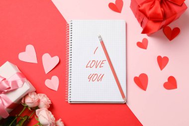 Sevgililer Günü kompozisyonun kutlu olsun. Seni seviyorum.