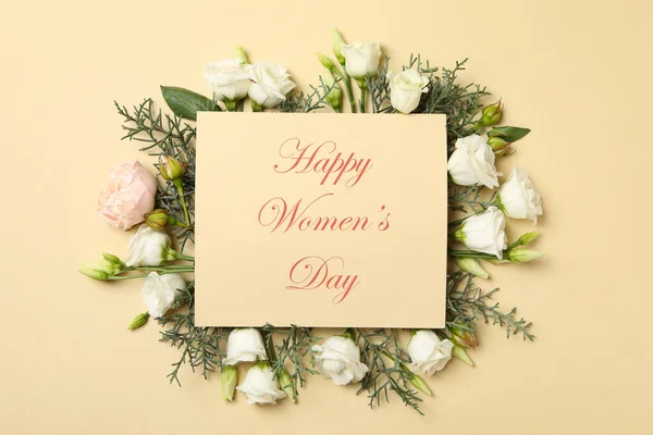 Women Day March Composition Text — Stock Photo, Image