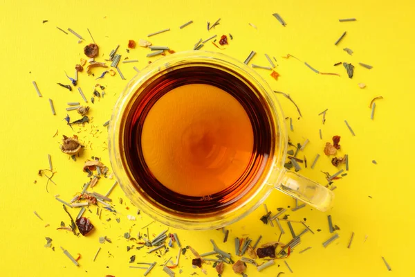 Concept Hot Drink Tea Close — Stock Photo, Image
