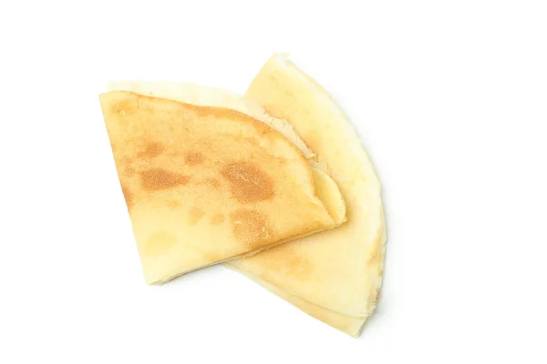 Crepes Thin Pancakes Isolated White Background — Stockfoto