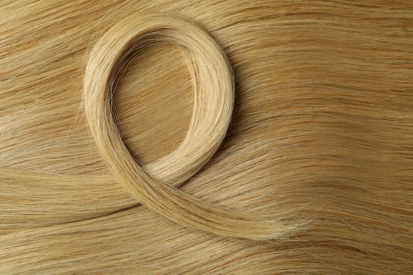 Cabelo Feminino Claro Todo Fundo Close — Fotografia de Stock