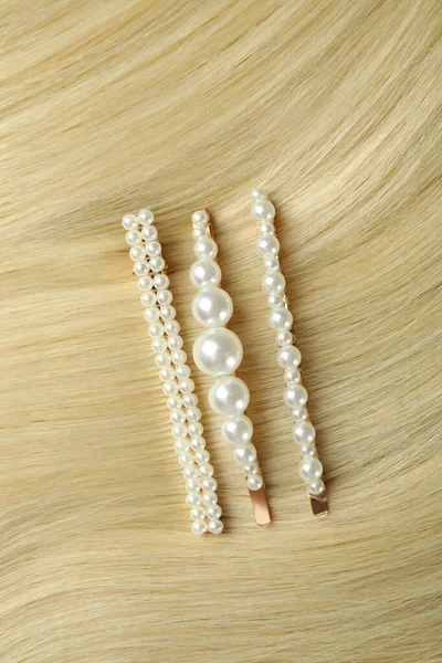 Female Hair Hair Clips Whole Background — Stock Photo, Image