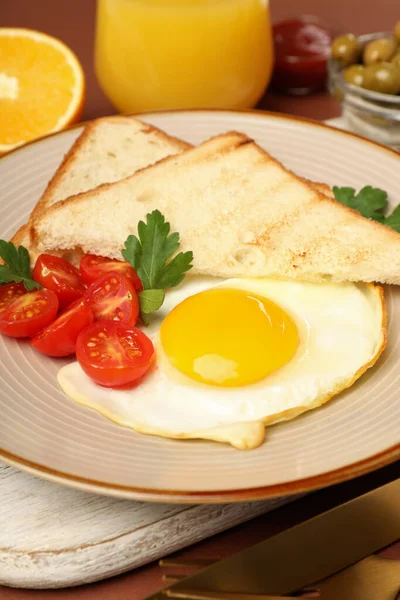 Concept Tasty Breakfast Close Selective Focus — Stock Photo, Image