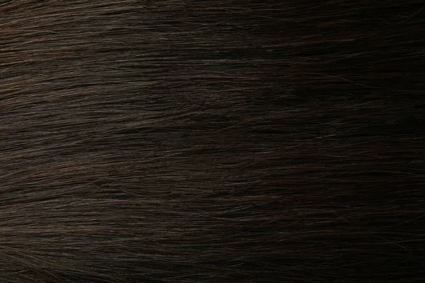 Cheveux Féminins Foncés Sur Fond Entier Gros Plan — Photo