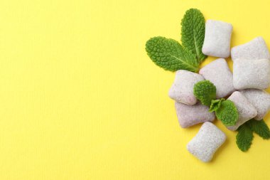 Çiğneme veya balonlu sakız kavramı, metin için boşluk