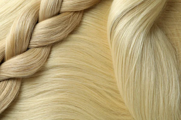 Light Female Hair Whole Background Close — Stock Photo, Image