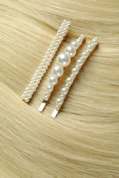 Female Hair Hair Clips Whole Background — Stock Photo, Image