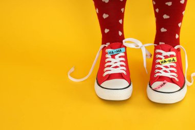 1 Nisan Uluslararası Şaka Günü Konsepti