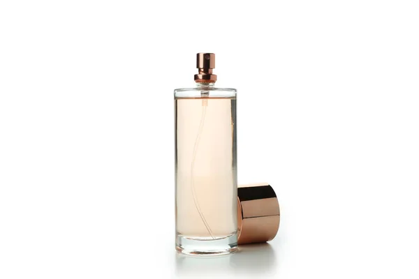 Fles Parfum Geïsoleerd Witte Achtergrond — Stockfoto