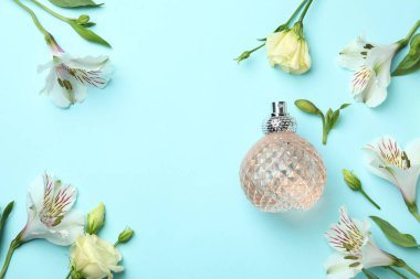 Kokulu parfüm kavramı, metin için boşluk