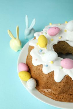 Lezzetli Paskalya yemeği kavramı, yakın plan.