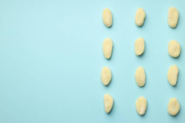 Çiğ patates gnocchi ile pişirme kavramı, metin için alan