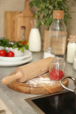 Ev yemeği kavramı, metin için alan ve seçici odak