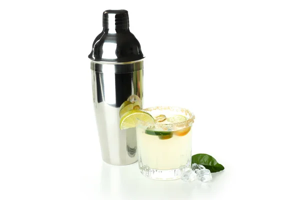 Getränkekonzept Mit Jalapeno Cocktail Isoliert Auf Weißem Hintergrund — Stockfoto