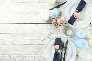 Mumlarla samimi kompozisyon, metin için boşluk