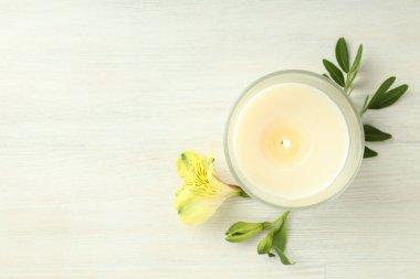 Mumla rahat kompozisyon, metin için boşluk