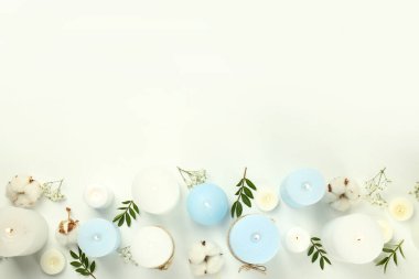 Mumlarla samimi kompozisyon, metin için boşluk