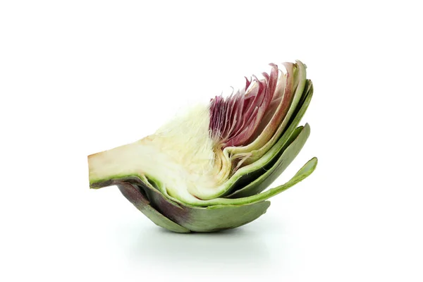 Fresh Raw Artichoke Isolated White Background — Stock Photo, Image