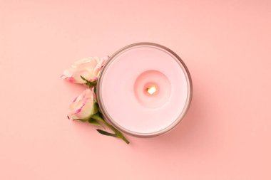 Aroma mumu ile rahatlama kavramı, üst görünüm