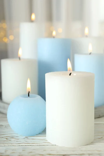Concept Relaxation Aroma Candles Close — Stock Photo, Image