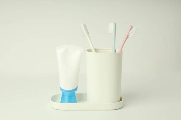 Concept Tooth Oral Care Accessories — Stock Photo, Image