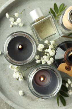Aroma mumlu gevşeme kavramı, üst görünüm