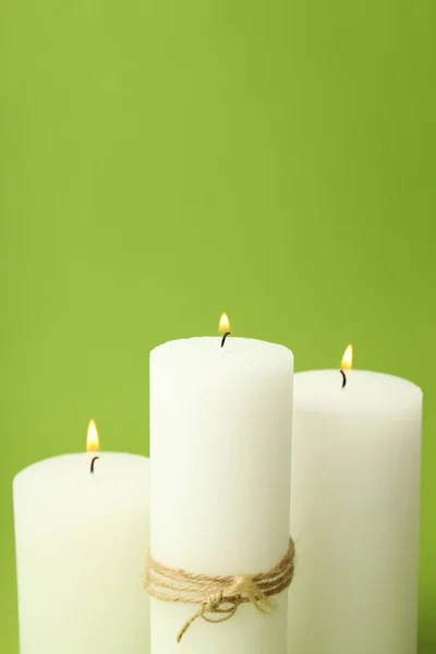 香味蜡烛放松的概念 文字的空间 — 图库照片