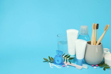 Diş veya ağız bakımı kavramı, metin için boşluk