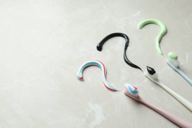 Diş veya ağız bakımı kavramı, metin için boşluk