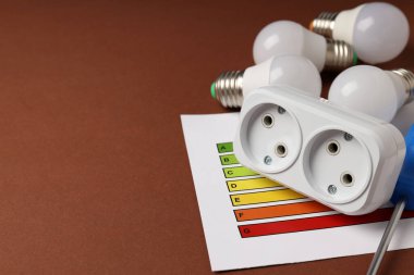 Elektrikçi araçları kavramı, metin için boşluk