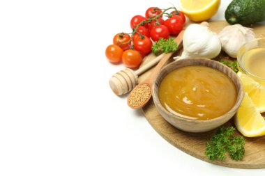 Soslu lezzetli yiyecek kavramı, metin için alan