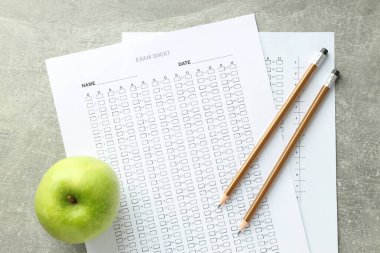 Sınav ve test kavramı, üst görünüm