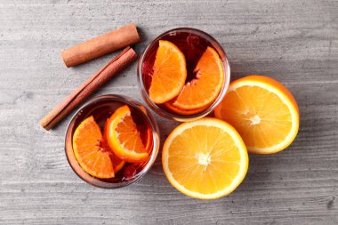 Sangria ile içki kavramı, üst görüş.