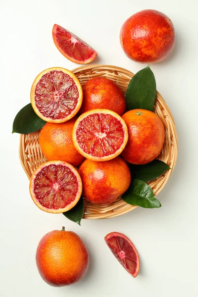 Concept Citrus Red Orange Top View — Stock Photo, Image