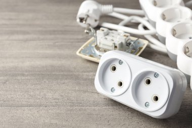 Elektrikçi araçları kavramı, metin için boşluk