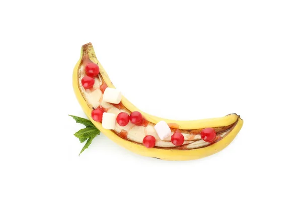 Концепція Смачної Їжі Смачним Банановим Десертом — стокове фото