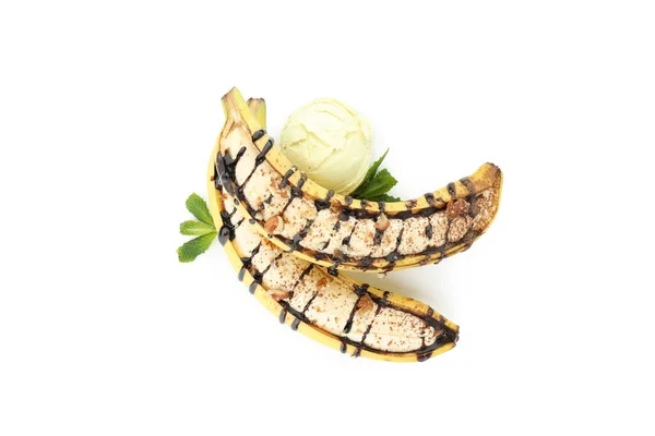 Концепція Смачної Їжі Смачним Банановим Десертом — стокове фото