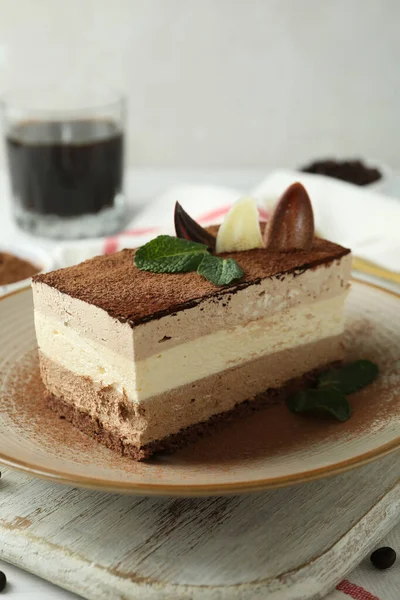 케이크와 맛있는 디저트에 클로즈업 — 스톡 사진