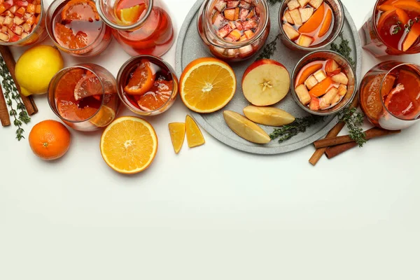 Concept Drink Sangria Space Text — Stock Photo, Image