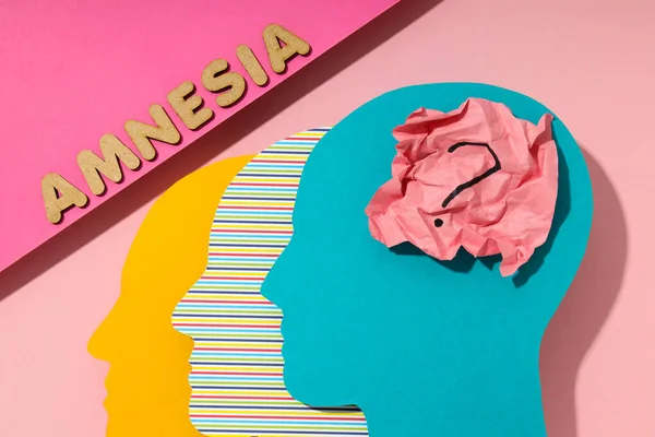 Concetto Problemi Con Memoria Malattia Amnesia — Foto Stock