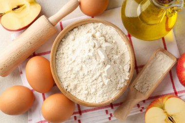 Pasta ya da turta pişirme kavramı.